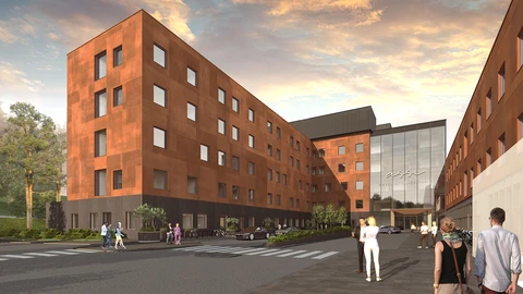 Ahveniston sairaalan julkisivu