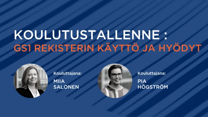 GS1 Rekisterin käyttö ja hyödyt