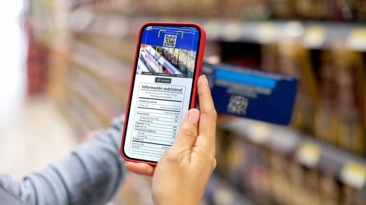 Tuotteen ravintosisältötiedot GS1 2D-koodia skannaamalla