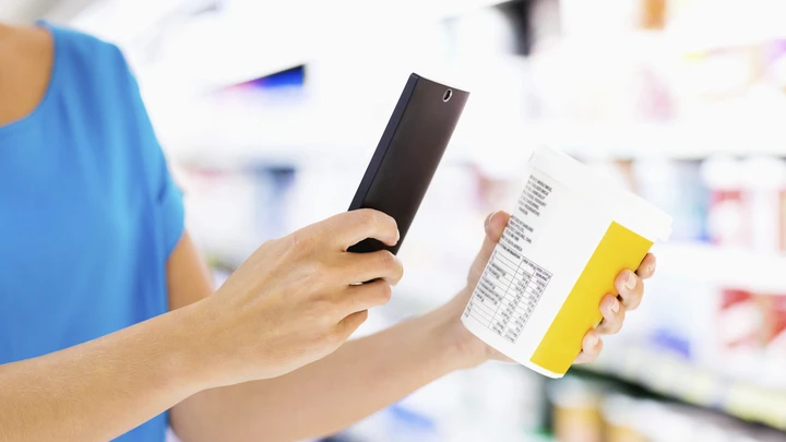 Tuotepaketin koodin skannaus