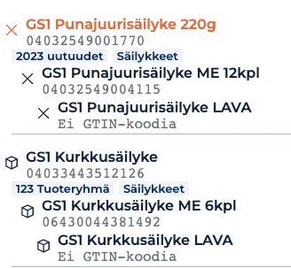 Golli_kuvakaappaus_Tuotelistaus