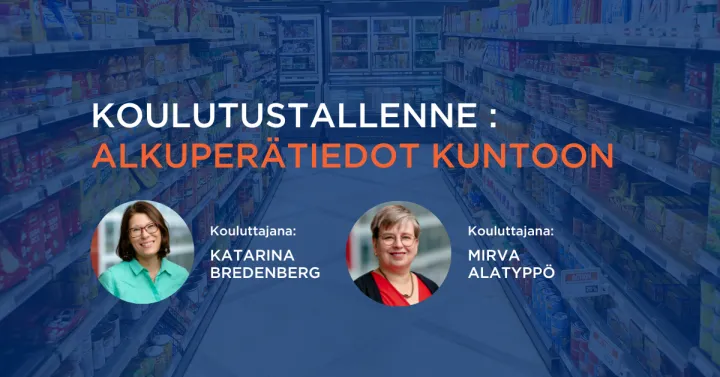 Koulutustallenne: Alkuperätiedot kuntoon