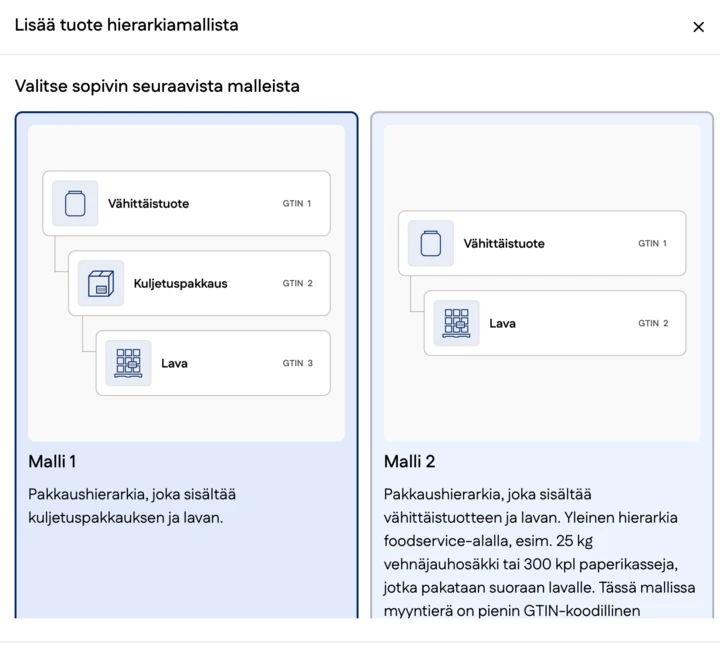 Kuvakaappaus käyttöliittymästä