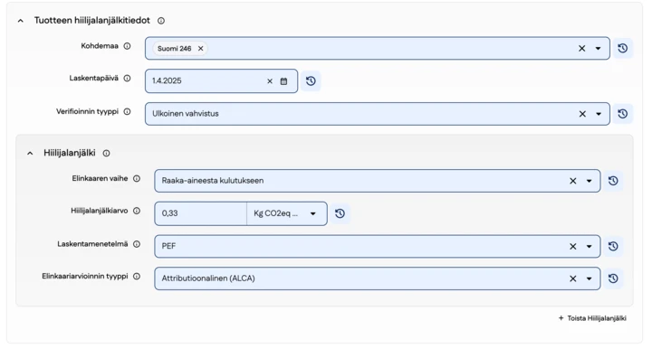 Kuvakaappaus GS1 Data